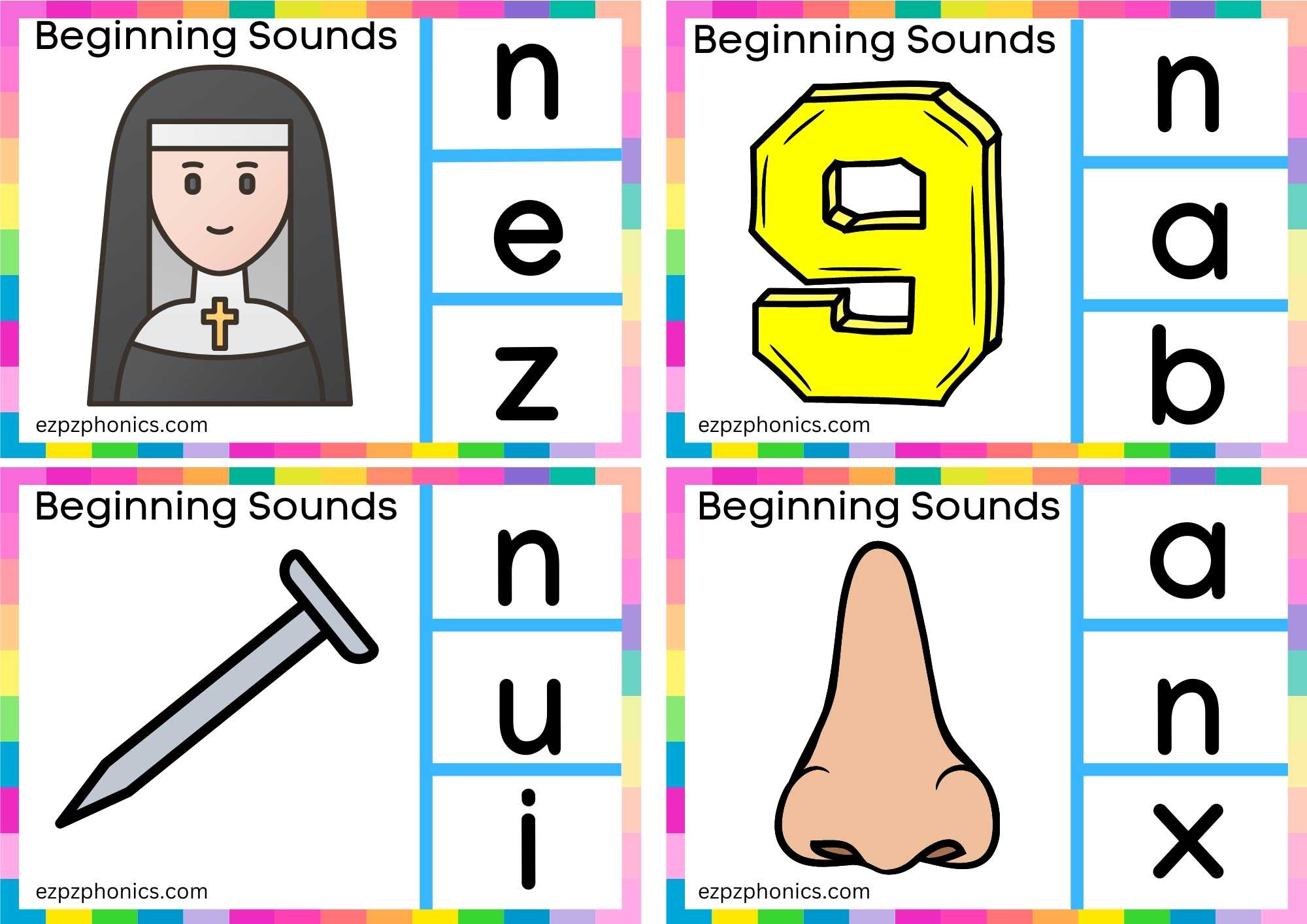 Letter N Look At The Image And Clip The Correct Letter Clip Group 2